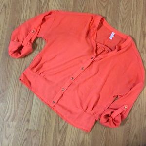 Gorgeous coral/orange top